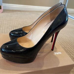 Christian Louboutin Black and Red Heels